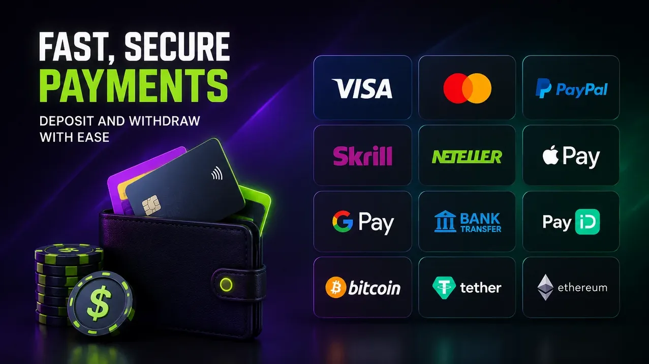 Deposit and Withdrawal Methods at Mateslots Casino