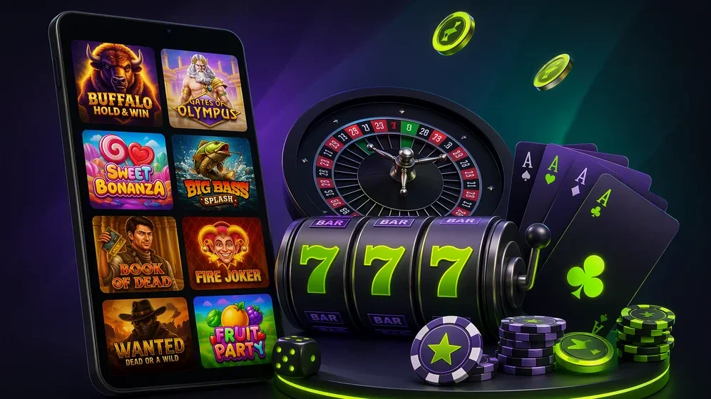 grid of pokie slots on casino lobby screen